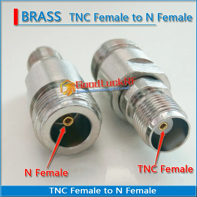 L12 TNC To L16 N Connector Coax Socket TNC Female to N Female Plug TNC - N Nickel Plated Straight Coaxial RF Adapters 50ohm