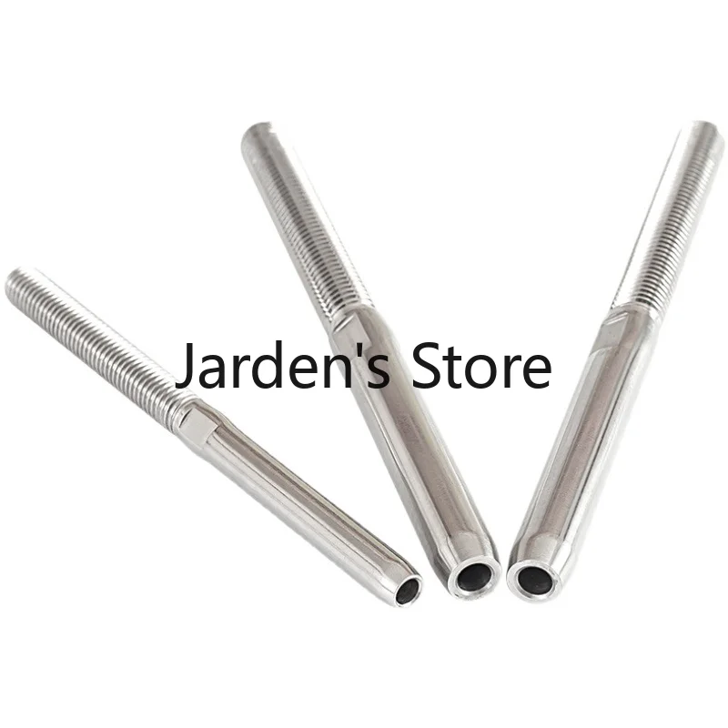 Stainless Steel Wire Rope Thread Swage Terminal End Cross Clip Clamp Rigging Hardware