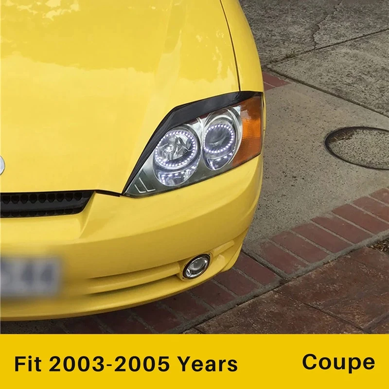 Car Eyebrow Eyelid Headlight Cover For Hyundai Coupe 2003 - 2005