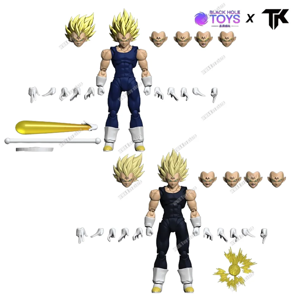 New Pre-sale Black Hole Toys TK Dragon Ball Majin Vegeta Figure SHF Super Saiyan SSJ Full Power Anime Action Figures Models