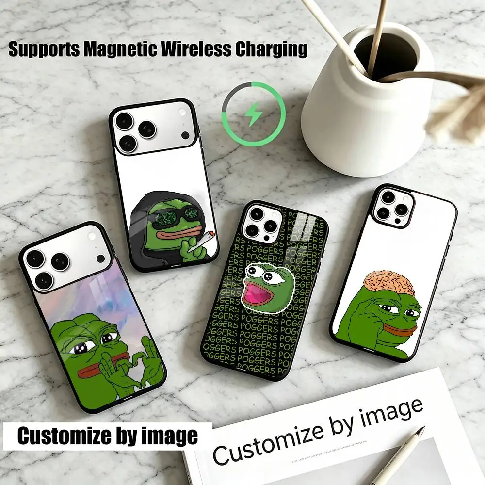 

Sad Frog pepe M-meme Frog Funny Phone Case For iPhone17,16,15,14,13,12,11 Plus,Pro Allows magnetic wireless charging