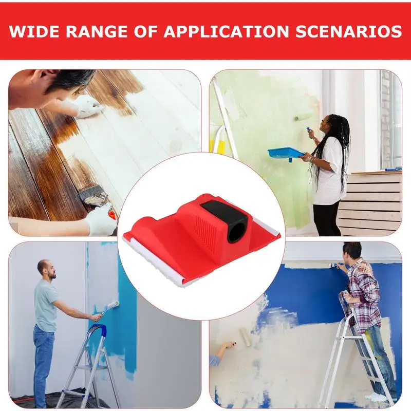 Professional Paint Edger Tool Wall Paint Trimmer Paint Edger Ceiling with Bristle Multi-Functional Edging Tool Painting Corner