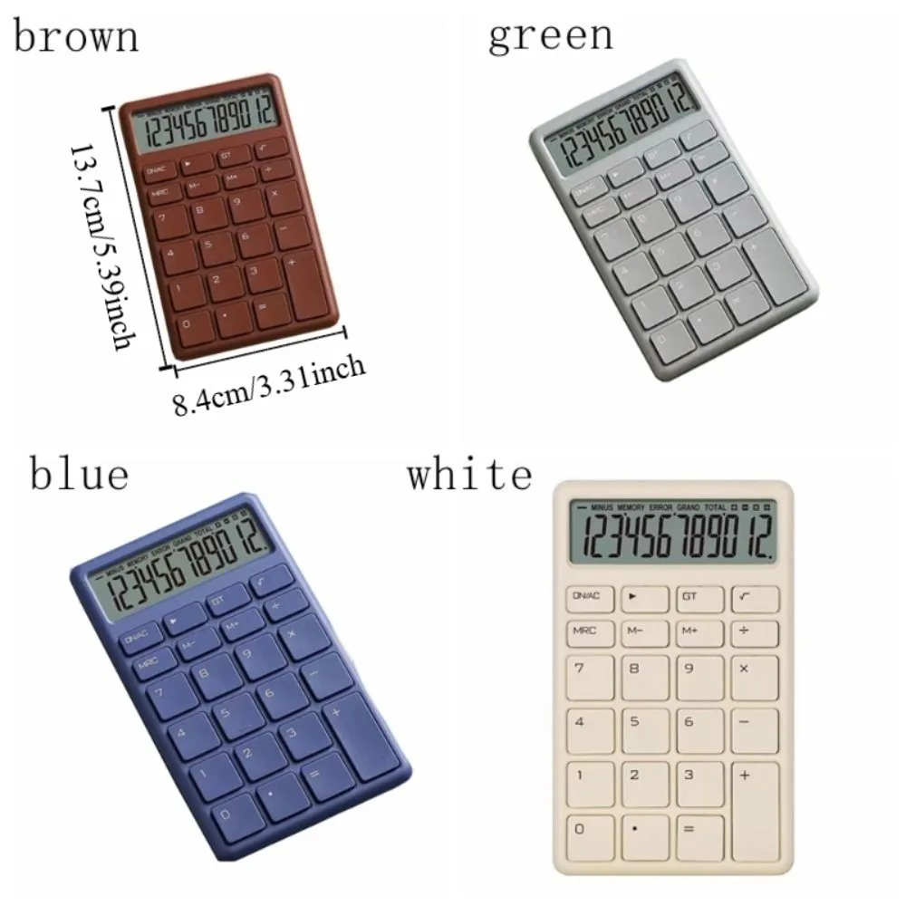 Digital Display Mini Calculator Accounting Tools Battery-powered Student Calculator Lightweight Portable 12-digit Calculator