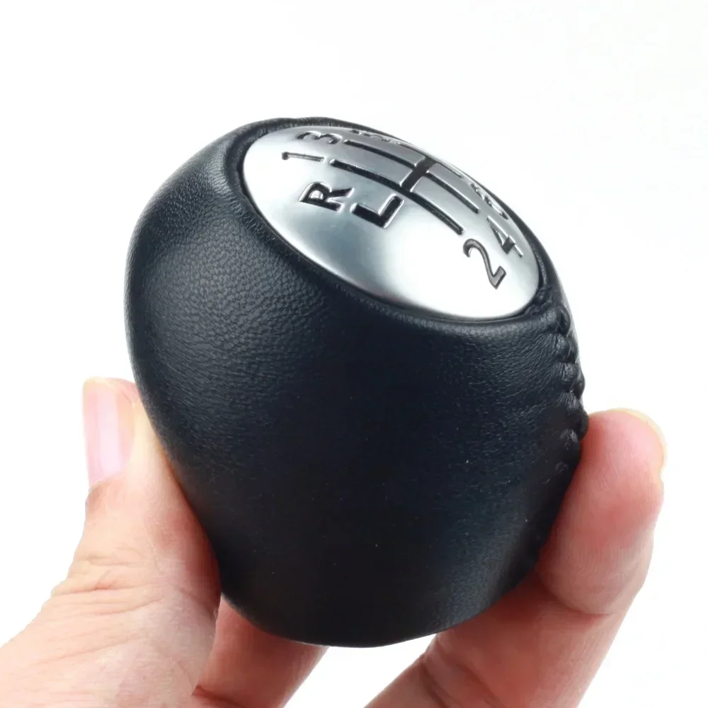 Black 6 Speed Manual Gear Shift Stick Knob PU Leather&Plastic Car Accessory Fit for VAUXHALL/OPEL VIVARO RENAULT DACIA NISSAN