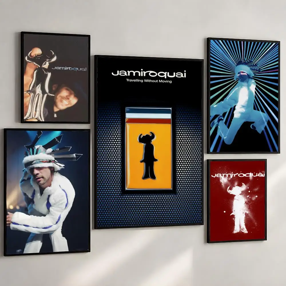 Band Jamiroquai Virtual Insanity Poster PP Wall Art Print Removable Water-Resistant Home Decor For Bedroom Apartment Gift