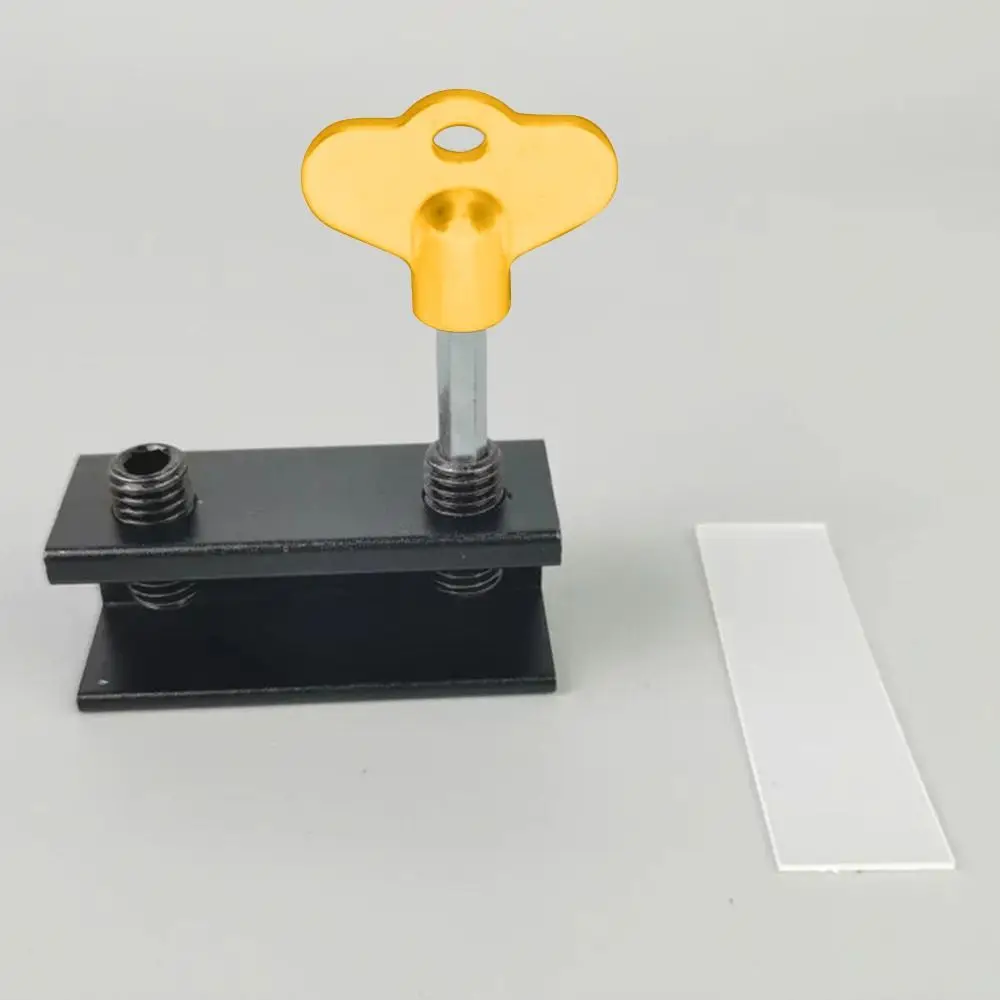 

1Pcs Adjustable Sliding Window Lock No-Drill Install Aluminum Alloy Window Stoppers with Key Wrench Anti-theft Limiter