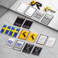 Metal 3D Moose Test Deer Swedish Flag Logo Car Styling Rear Trunk Letter Emblem Sticker For Volvo R Design XC90 XC60 S60 V40 V60