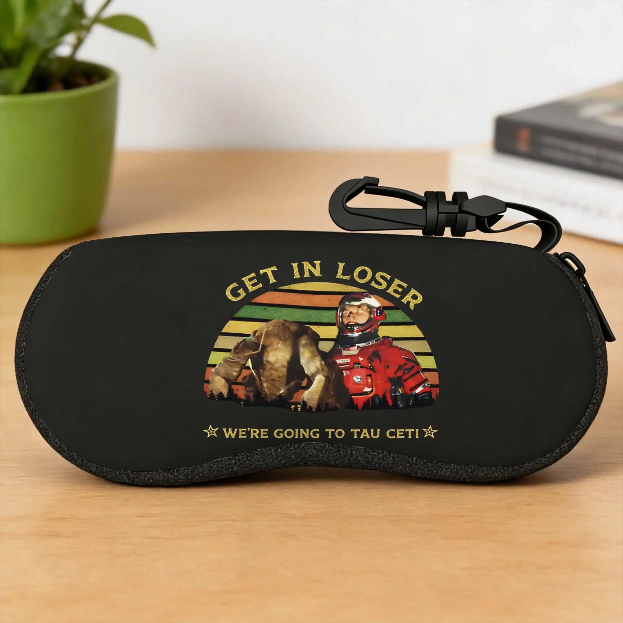 Dr Grace & Rocky - Project Hail Mary - AMAZE AMAZE AMAZE, Andy Weir Glasses Case Cover Storage Key Chain Eyeglass Protector