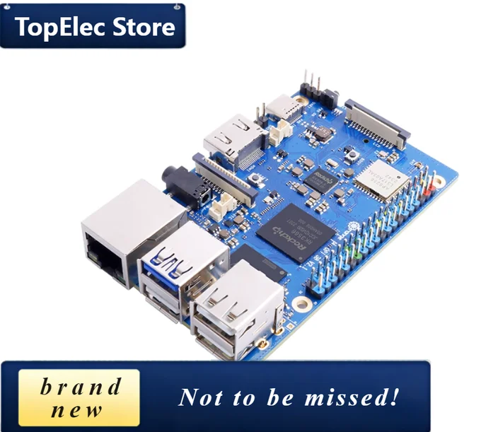 TopElec Orange Pi 3B Development Board Orange Pi 3B Quad-core RK3566 Supports EMMC Module OrangePi 3B