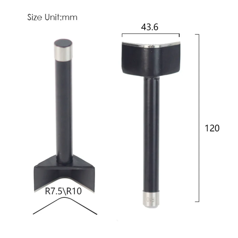 R7.5 promień 7.5mm/R10 promień 10mm,BateRpak ręcznie skórzany narożnik trymer, DIY skórzany pas koniec frez 1 sztuk pric Cutter, 1 sztuk cena