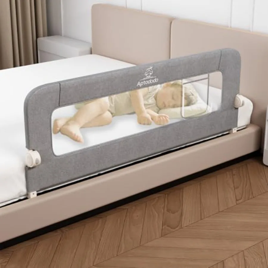

59" Upgraded Bed Rail for Toddlers with U-Shape Base Toddler Bed Rails with More Stable and Secure Fit for Twin Full Queen Size