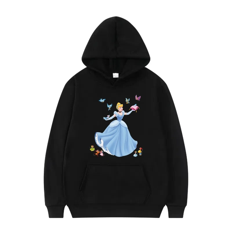 ملابس أميرات ديزني الجميلة، سترات وبلوزات بسيطة متعددة الاستخدامات، سترات نسائية مريحة بأكمام طويلة