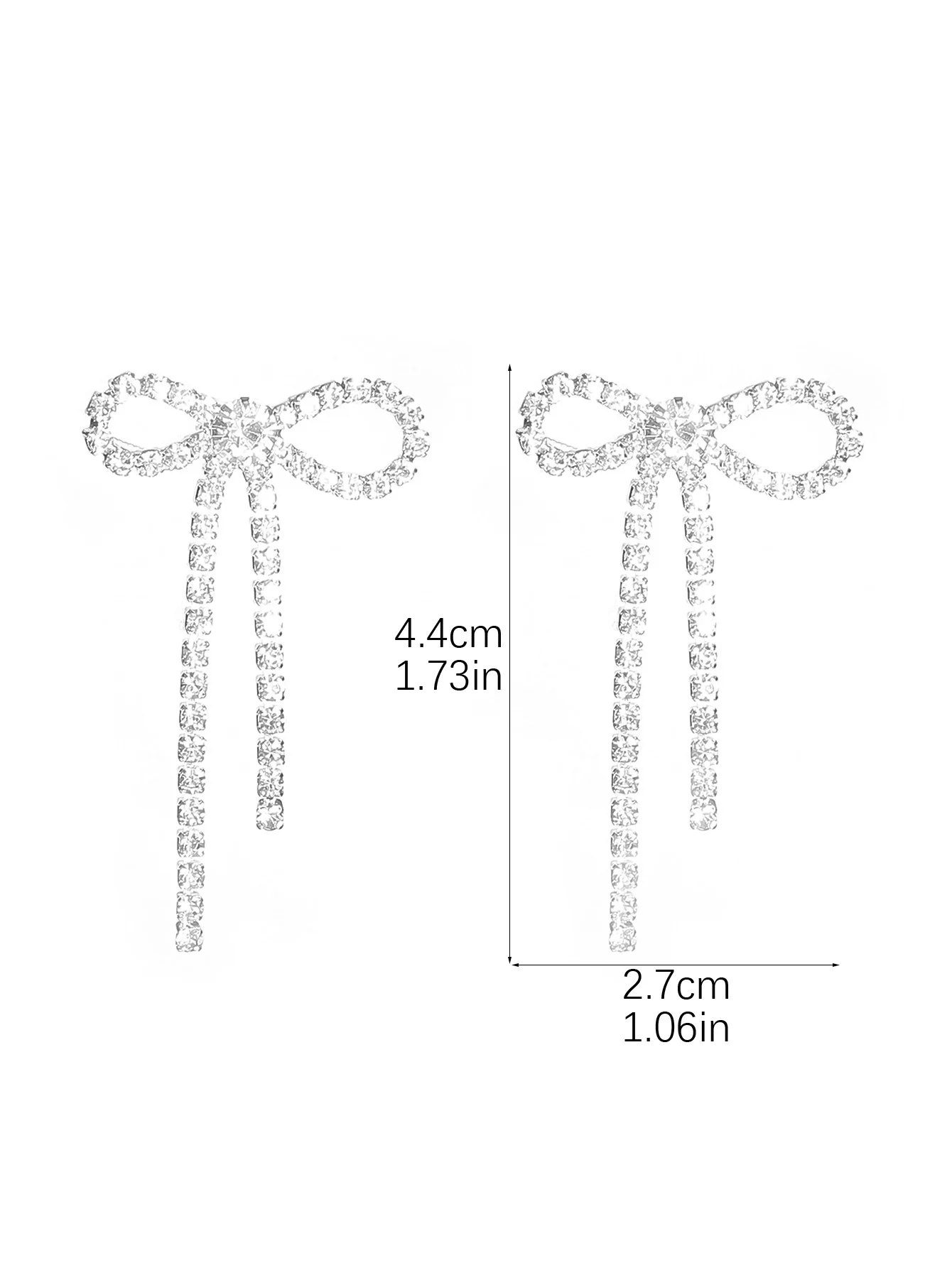 Silver Chandelier Rhinestone Earrings Dangling Aretes Plateados Elegantes Crystal Chandelier Earrings Glinda Earrings for Women