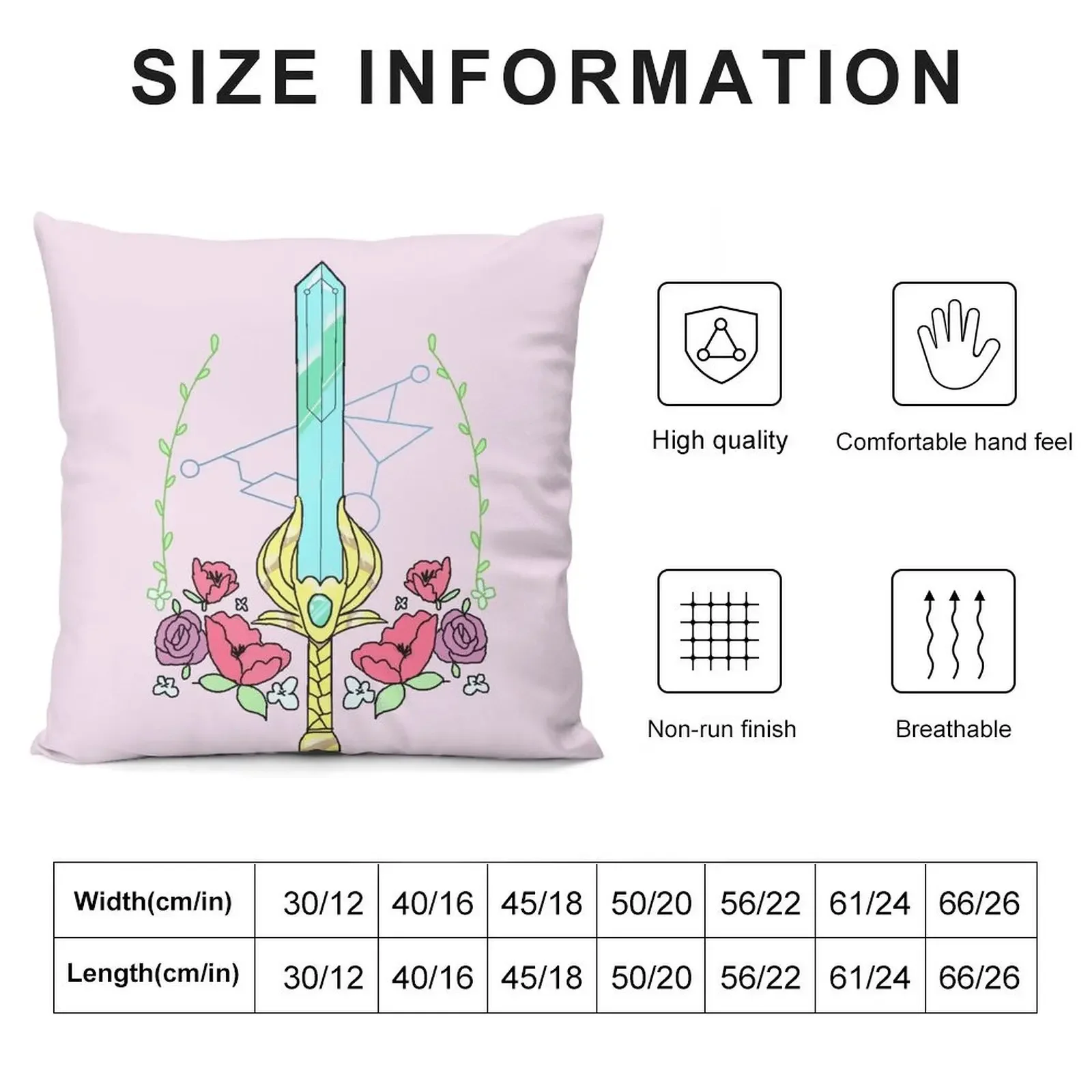 for the honour... she-ra floral sword Throw Pillow ornamental pillows for living room Sofa Cushion sleeping pillows pillow