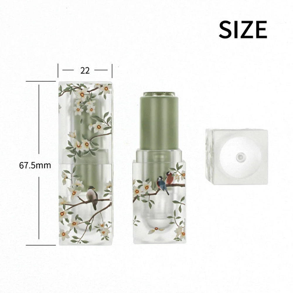 3.5ML Small Fresh Scrub Square Lipstick Tube Empty Lip Balm Container Lip Tubes DIY With Sample Pack Bottle Makeup Tool