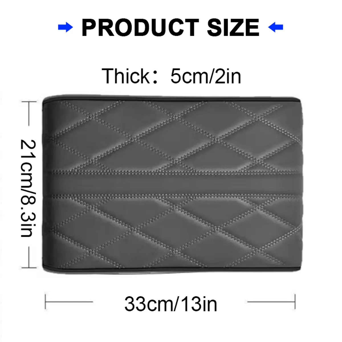 

Car Leather Armrest Box Booster Pad Central Armrest Box Protective Cover Armrest Storage Box Cover Pad Car Accessories