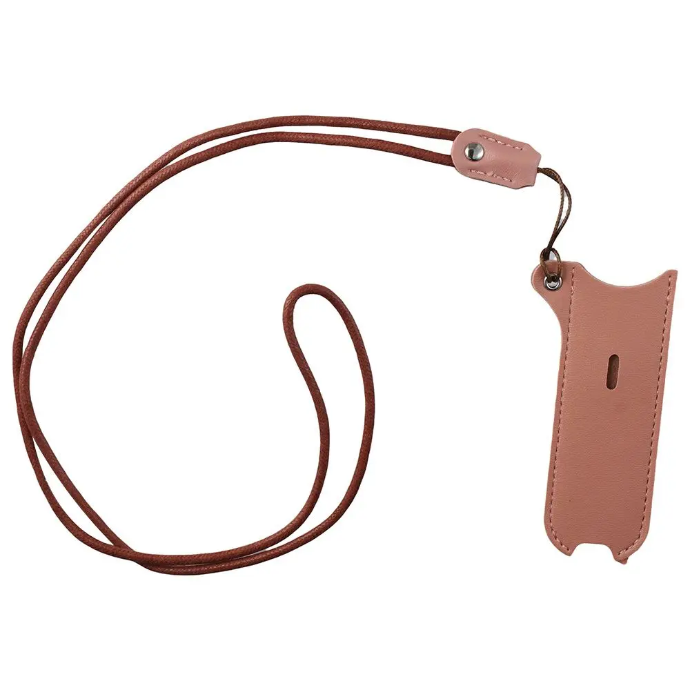Protective PU Leather PU Leather Case Pink Avoid-Lost Lanyard case Black Daily Life