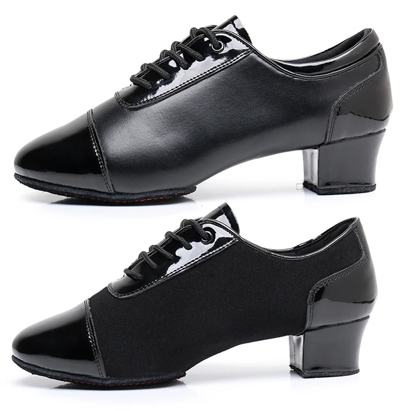 

HOT Men's Latin Dance Shoes Ballroom Dance Shoes Modern Indoor Shoes Men Tango Dance Sneaker For Boy Heeled 3.5cm