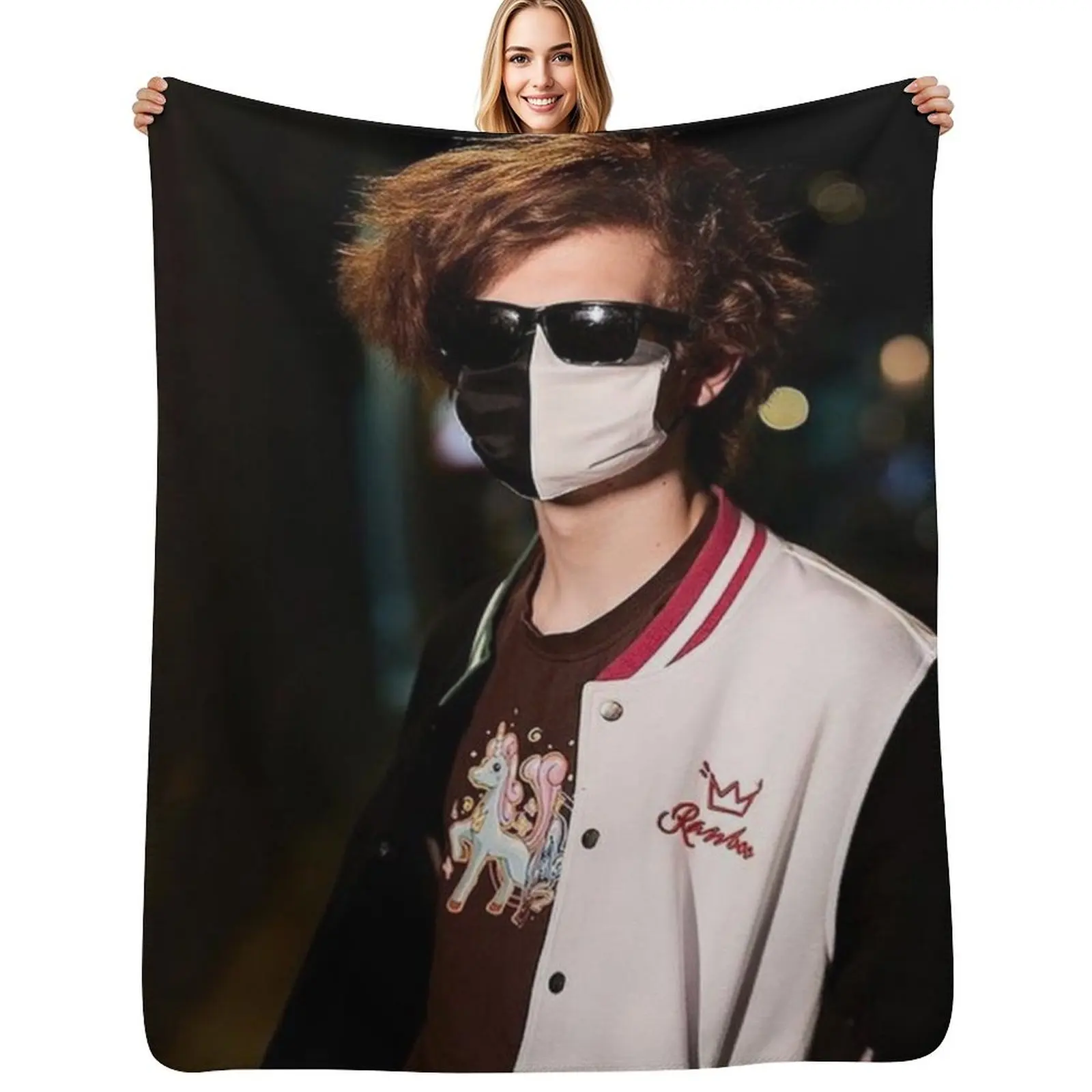 

Ranboo my beloved Throw Blanket cosplay anime Thermal Giant Sofa warm winter Blankets