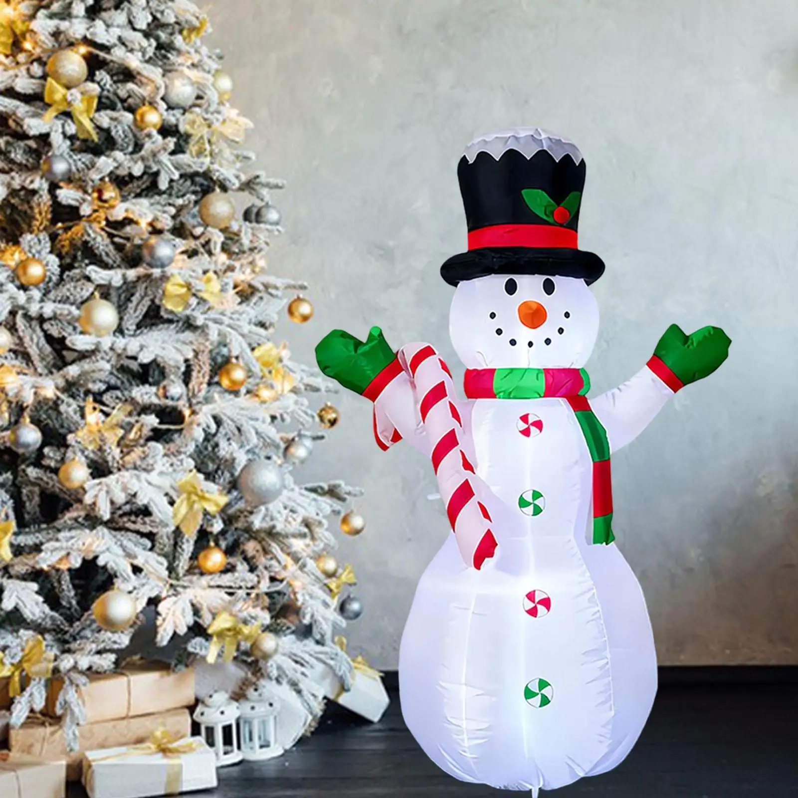 4 ft Inflatable Snowman Funny Christmas Inflatables for Garden Patio Festive