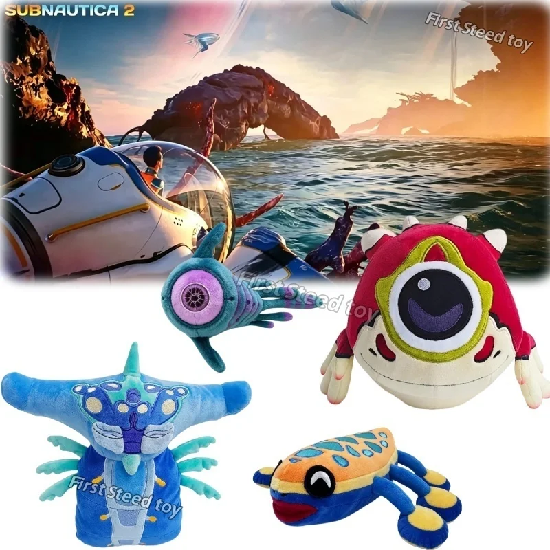 New Game Subnautica2 Plush Doll Toy 25CM Cartoon Cute Soft Okulus Fish Ghost Leviathan Periphery Toys Decoration For Kid Gift