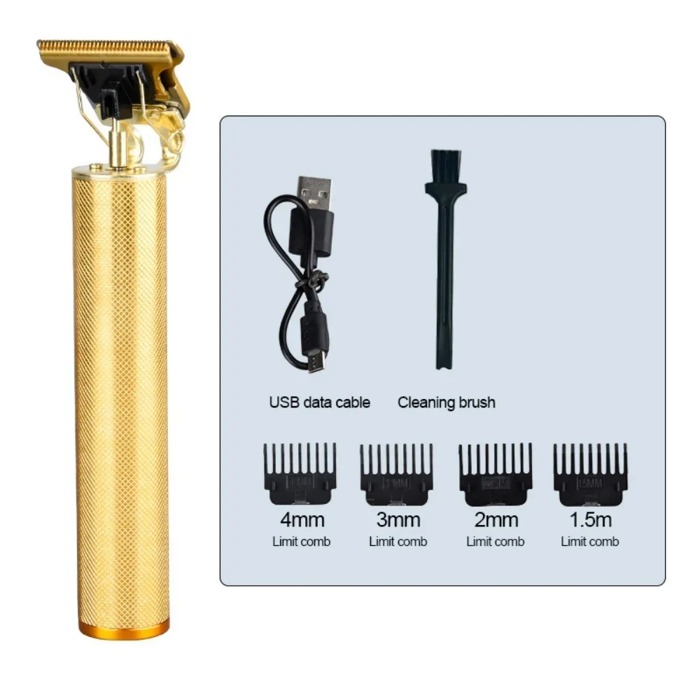 

Электрическая машинка для стрижки волос, перезаряжаемый парикмахерский триммер для волос для мужчин, электрическая профессиональная машинка для стрижки бороды, машина для бритья