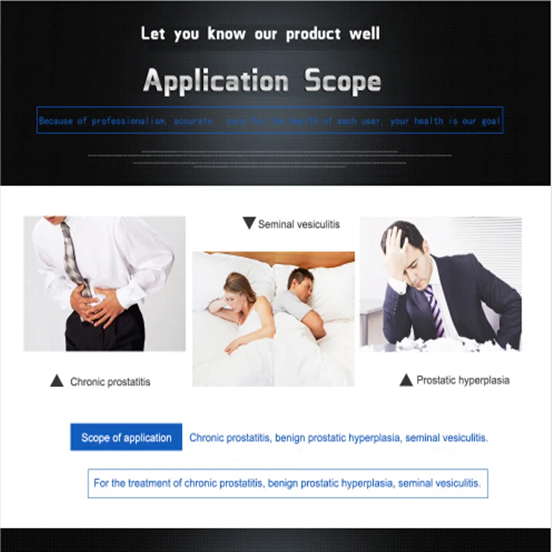 High Quality Massager for Prostatitis Prostatic Hyperplasia Seminal Vesiculitis and ED