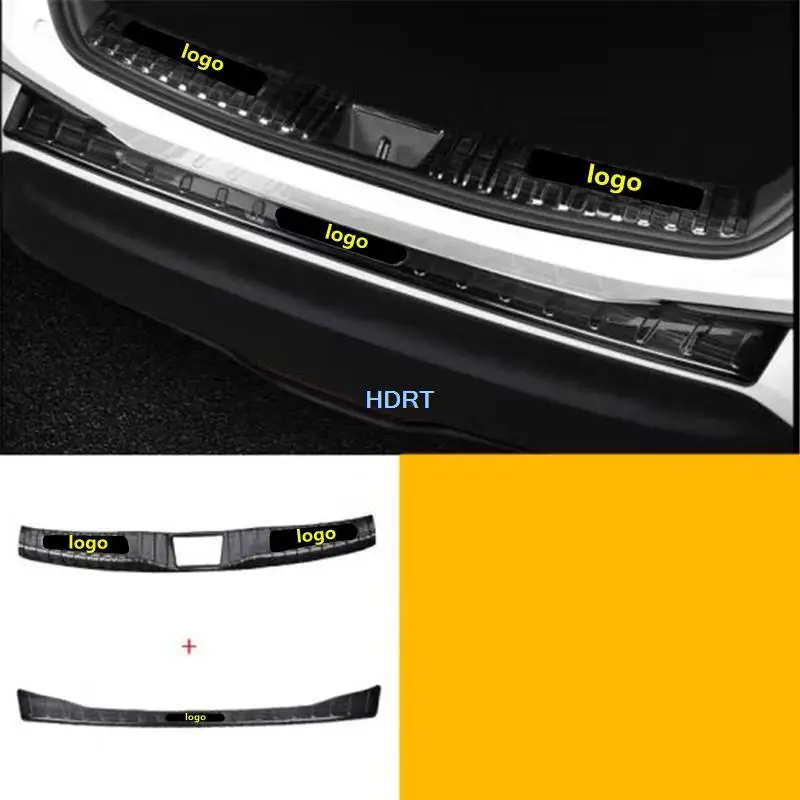 For Toyota CHR C-HR 2016-2019 Car Style Protector Decoration Accessories Exterior Sticker Trunk Trim Plate Rear Guard Tail Door