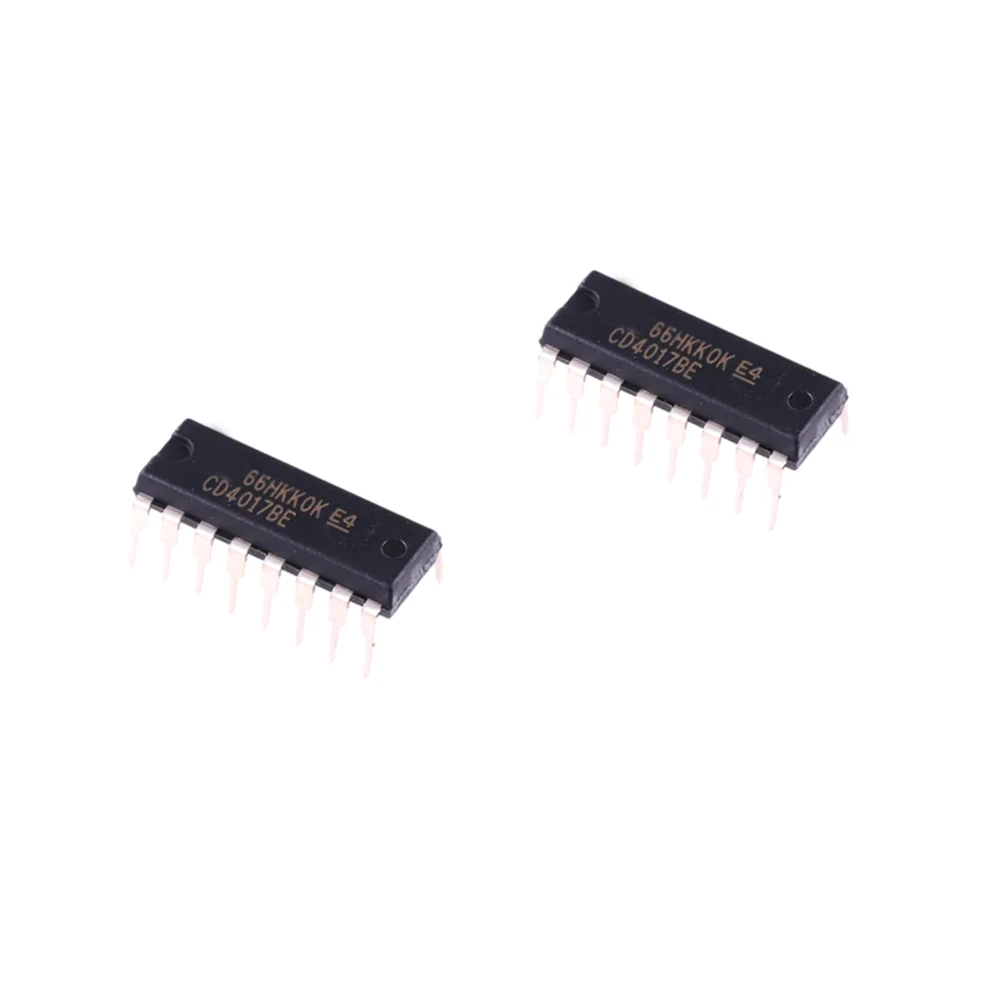 10PCS CD4017 CD4017B CD4017BE DIP-16 New DECADE COUNTER DIVIDER IC Chip Good Quality Chipset DIP16