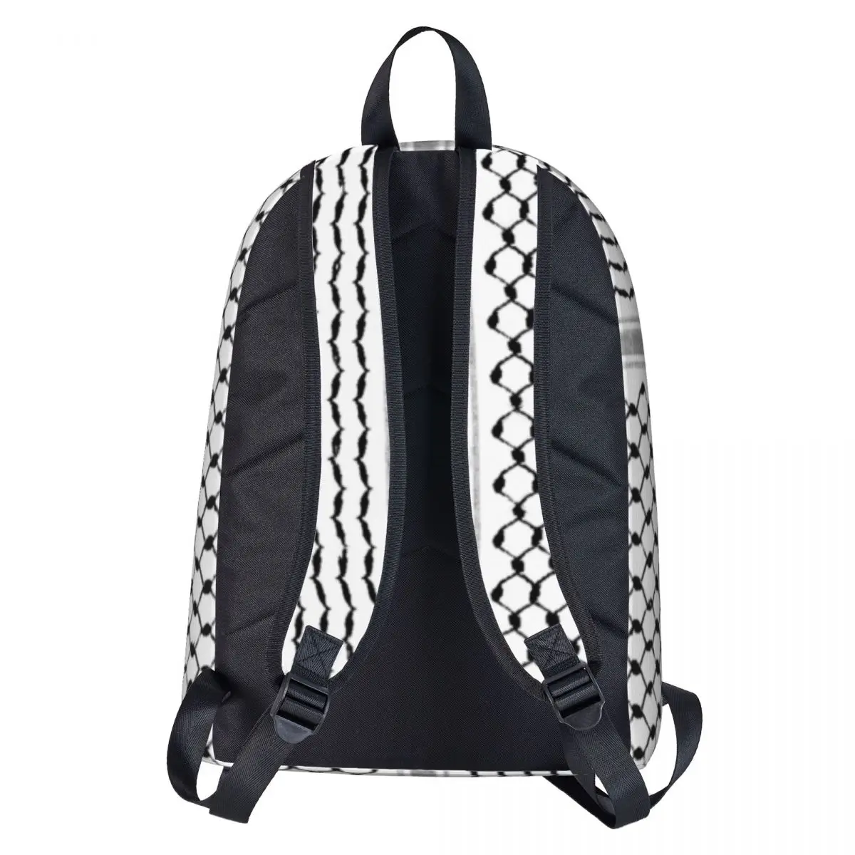 Folk Pattern Backpack Abstract Geometric Rhombus Boy Polyester Cycling Backpacks Xmas Gift Breathable Cute School Bags Rucksack