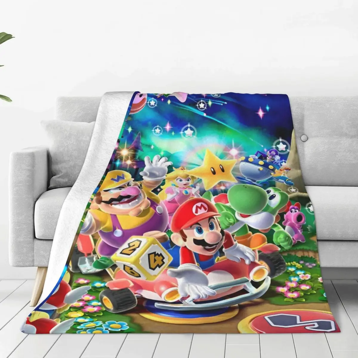 Cartoon M-marioes Blankets Quality Super Soft Bedding Throws Winter Picnic Bedroom Funny Bedspread