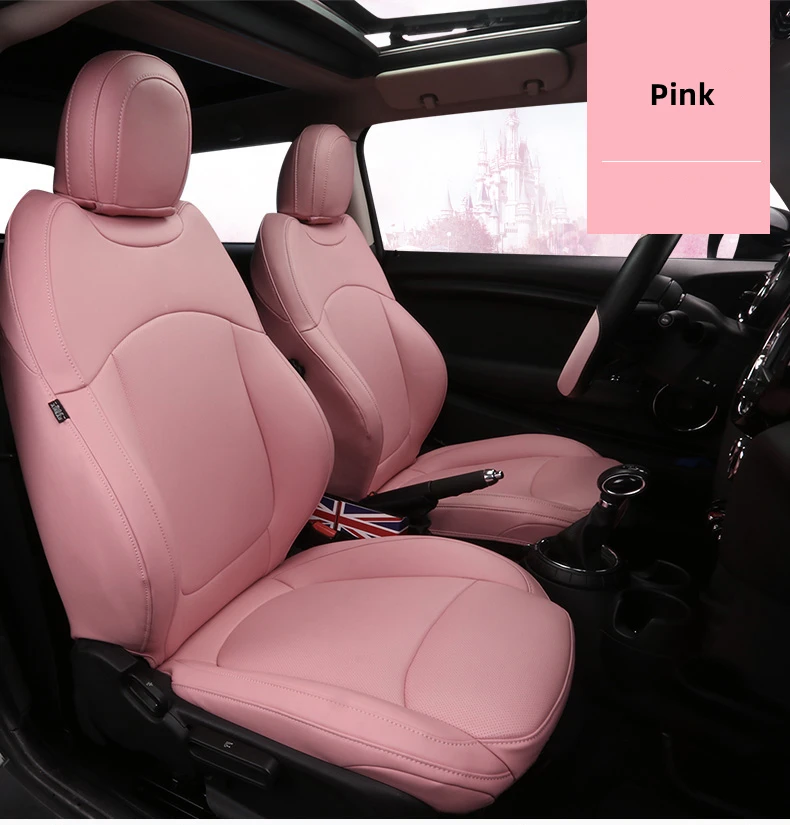 Custom Fit Car Accessories Seat Covers Full Set Middle Perforated Leather Specific For Bmw Mini Copper COUNTRYMAN CLUBMAN Coupe