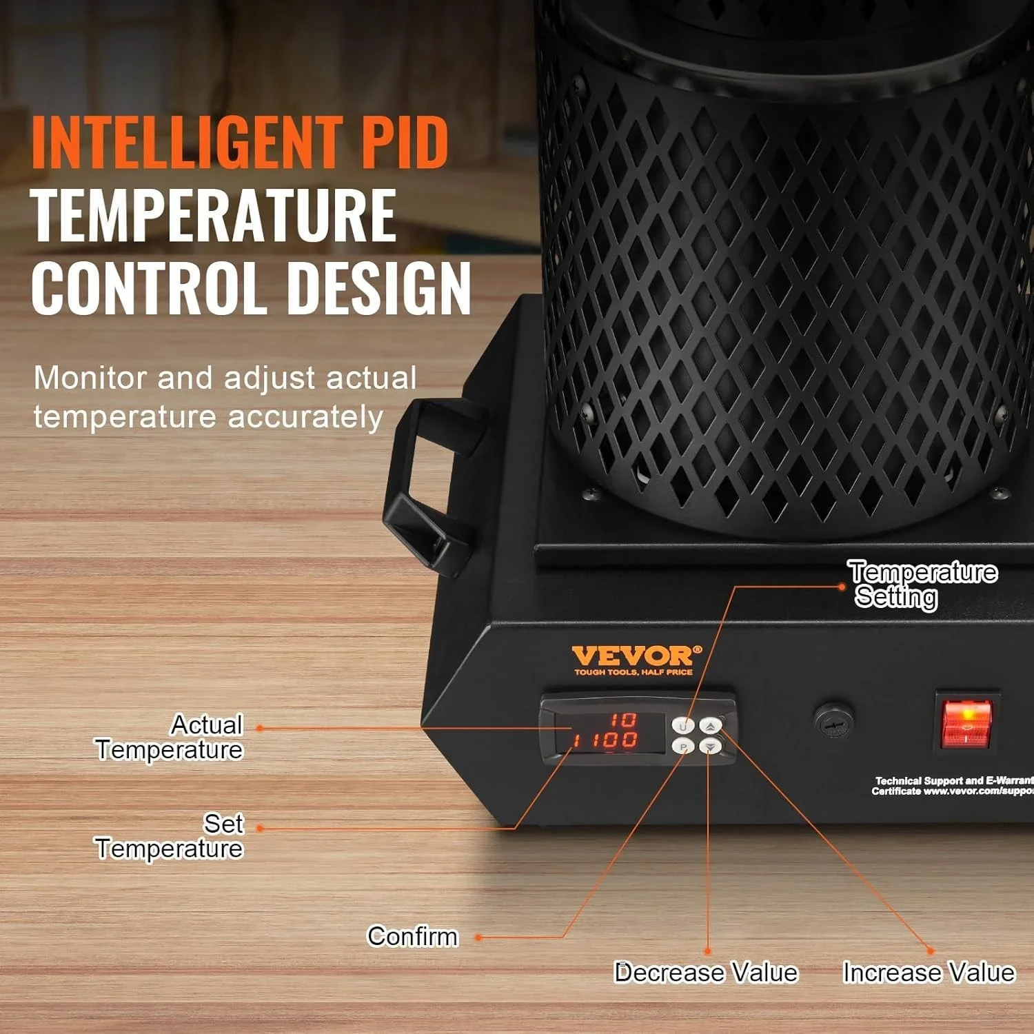 SIHAO 3 كجم فرن صهر الذهب الرقمي تكرير المعادن الثمينة والفضة والمجوهرات أداة صب الذهب والفضة والنحاس والألومنيوم #4