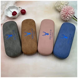 Compression Velvet Leather Myopia Glasses Case Bullet Buckle Optical Myopia Iron Box Student Simple Sunglasses Box Funda Gafas