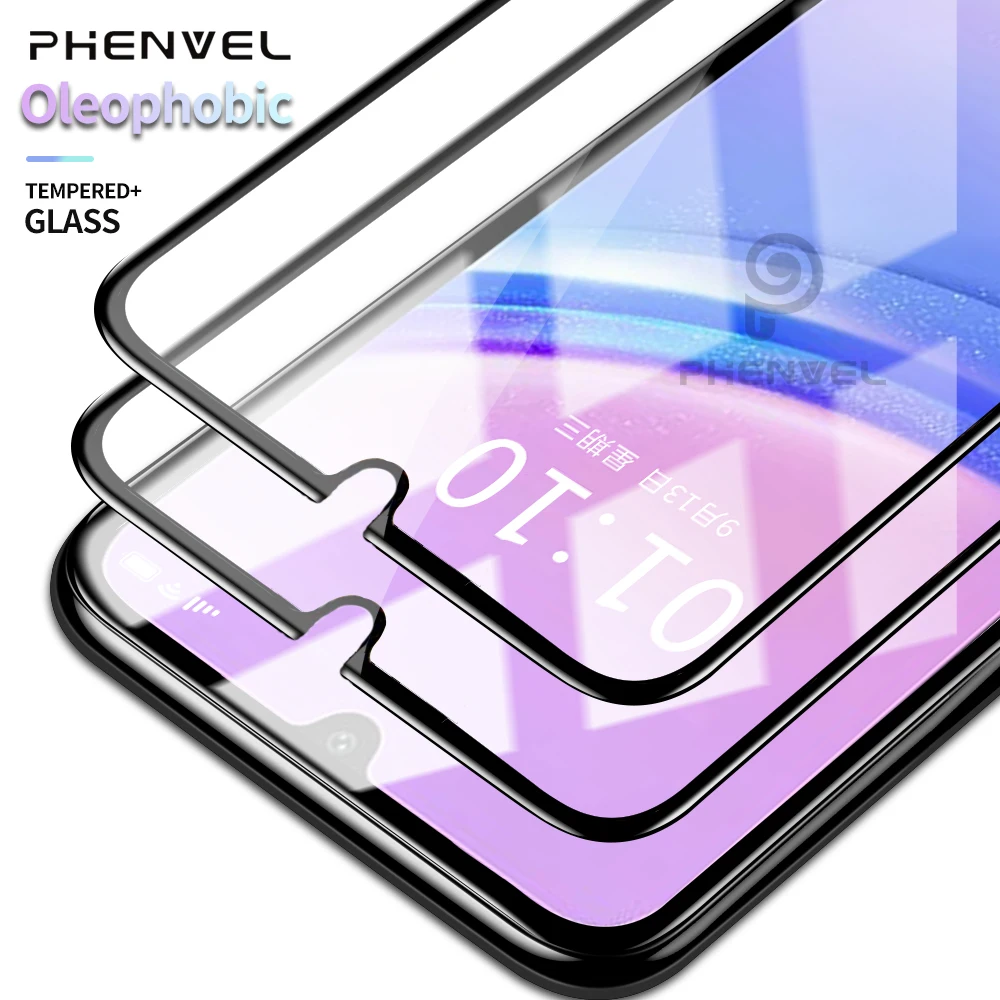 Oleophobic Protective Glass For Samsung Galaxy A15 Full Cover Screen Protector For Galaxya15 5g Lens Tempered Glass