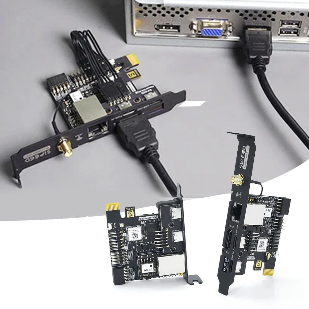 Sipeed NanoKVM-PCIe リモート コントロール/電源/デスクトップ メンテナンス サーバー ATX PC リモート コントロール DDR3 RISC-V 開発ボード