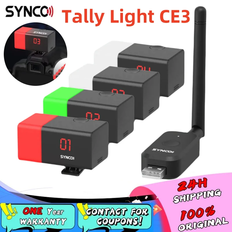 Synco CE3 Wireless Tally Light Signal Light For Camera Broadcast