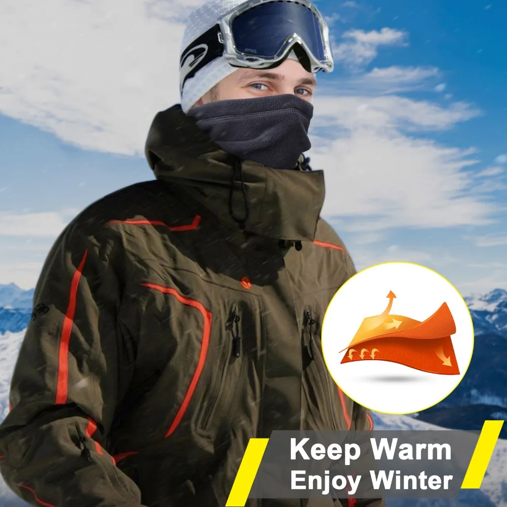 Inverno pescoço mais quente gaiter cachecol ajustável caminhadas ciclismo esportes à prova de vento velo máscara facial de esqui para homens mulheres tempo frio