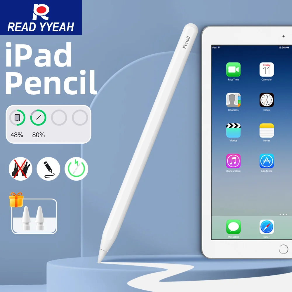 

2025 Lightweight for Apple Pencil 2 Wireless Charging For iPad 10 11 Gen Air 4 5 6 Pro 11 12.9 13 Mini 5 6 7 Magnetic Stylus Pen