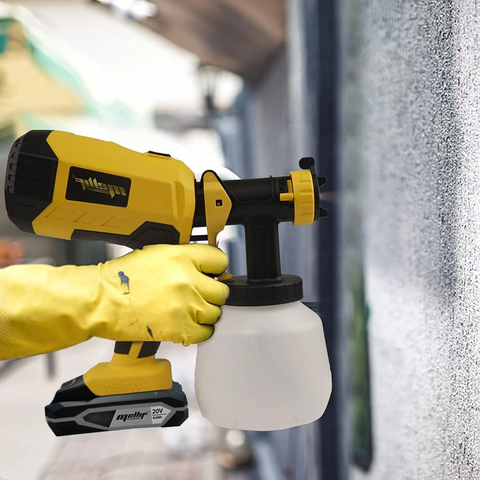 Cordless Paint Sprayer for Dewalt 18V 20V Max Battery Handheld Paint Gun for Painting Ceiling Fence House Painting (NO Battery)