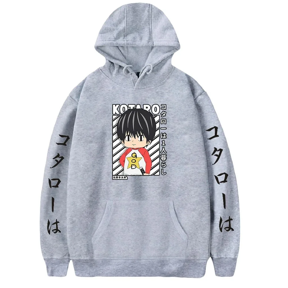 

2026 Kotaro vive sozinho hoodies das mulheres dos homens manga longa pulôver com capuz camisolas unisex casual streetwear anime