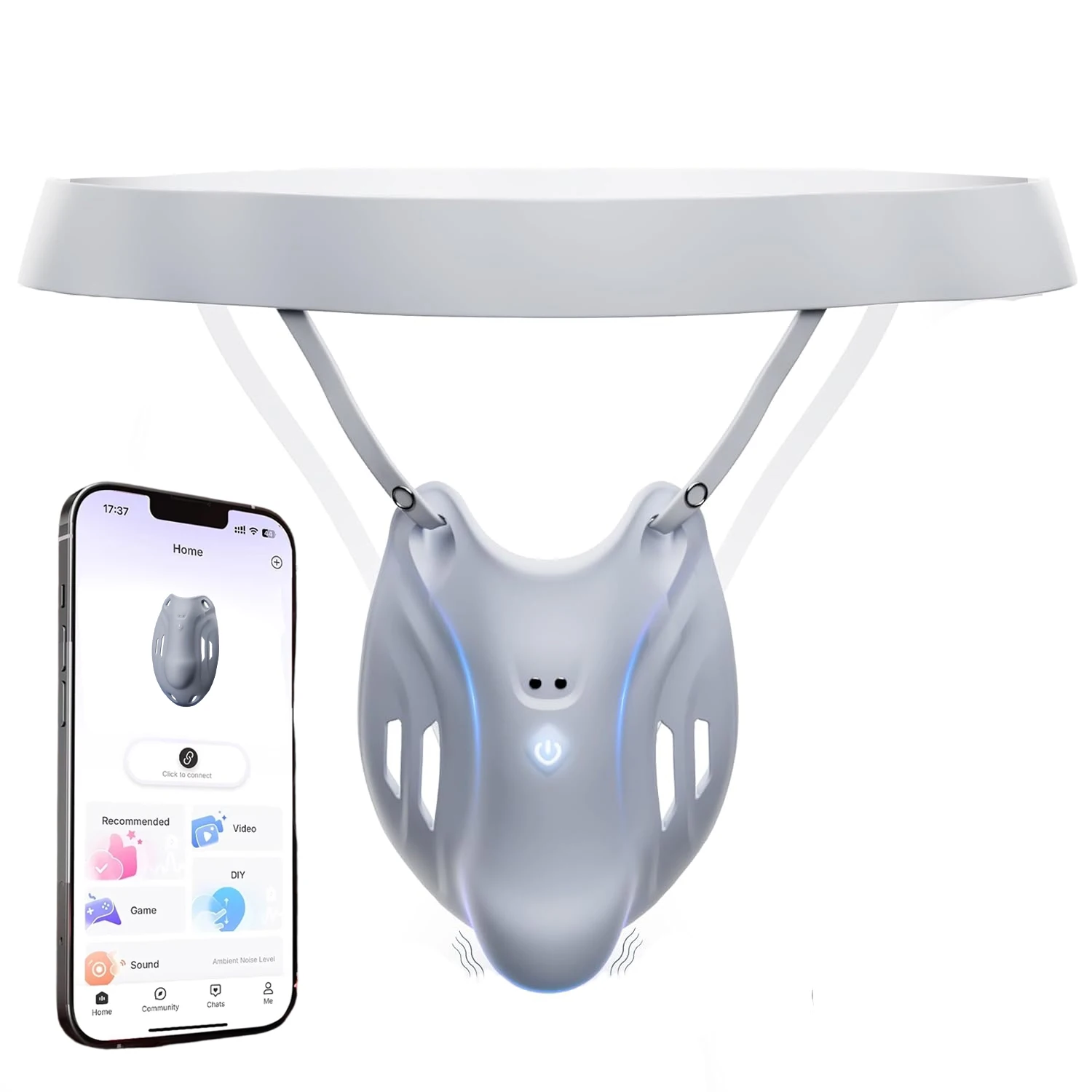 Male Masturbator Wearable Penis Training Vibrator Sex Toys for Men Strokers Glans Trainer for Hands Free Adult Toys & Games