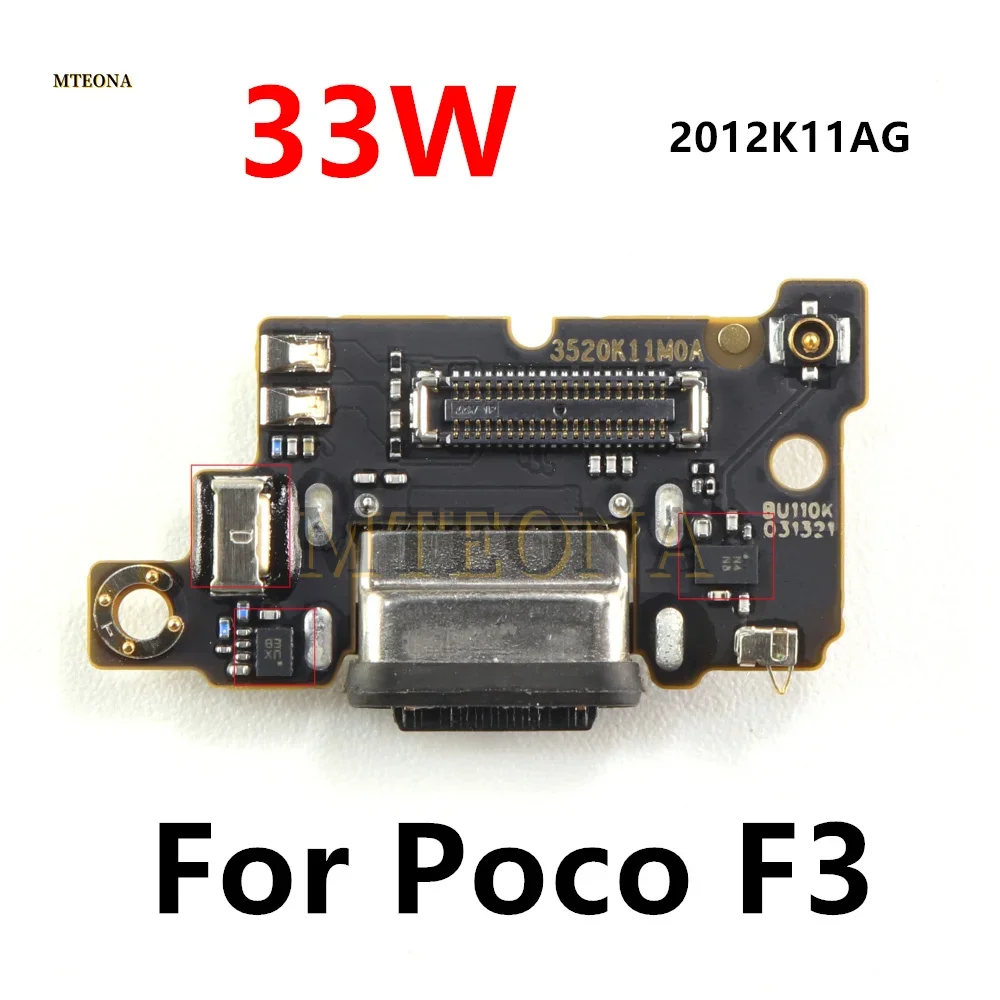 

USB Charging Port Board Flex For Xiaomi Poco F3 Type-C Connector Dock Charger Flex Cable