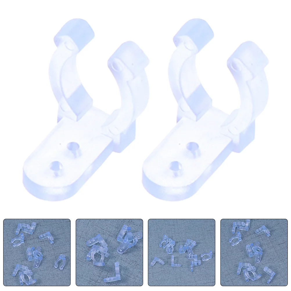 

20Pcs Light Strip Clips Strong Durable High Tensile Strength Easy Mounting Home Kitchen Deck Stairs Patio Fence Event Party