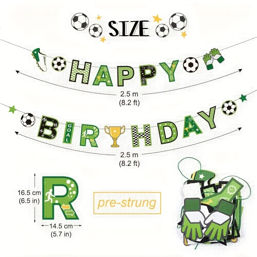 مجموعة واحدة من قوس البالونات تحت عنوان كرة القدم للأولاد وحفلات أعياد الميلاد من الألومنيوم وبالونات كرة القدم للديكور الداخلي والخارجي