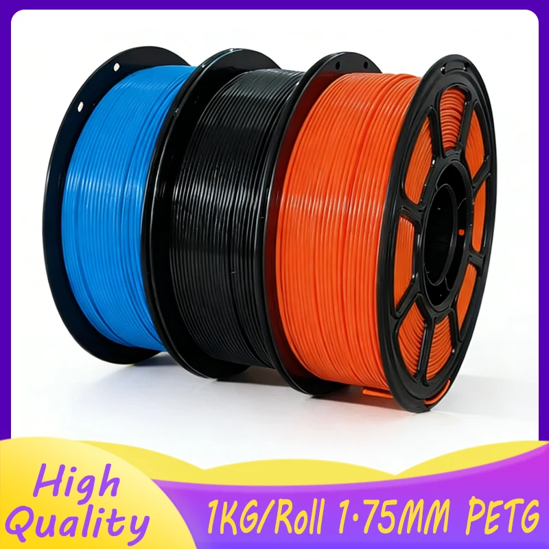 

1KG PETG Filament for 3D Printer Filament 1KG/Roll 1.75MM Plastic Filaments Line Up Neatly Printing Material for 3D Printer