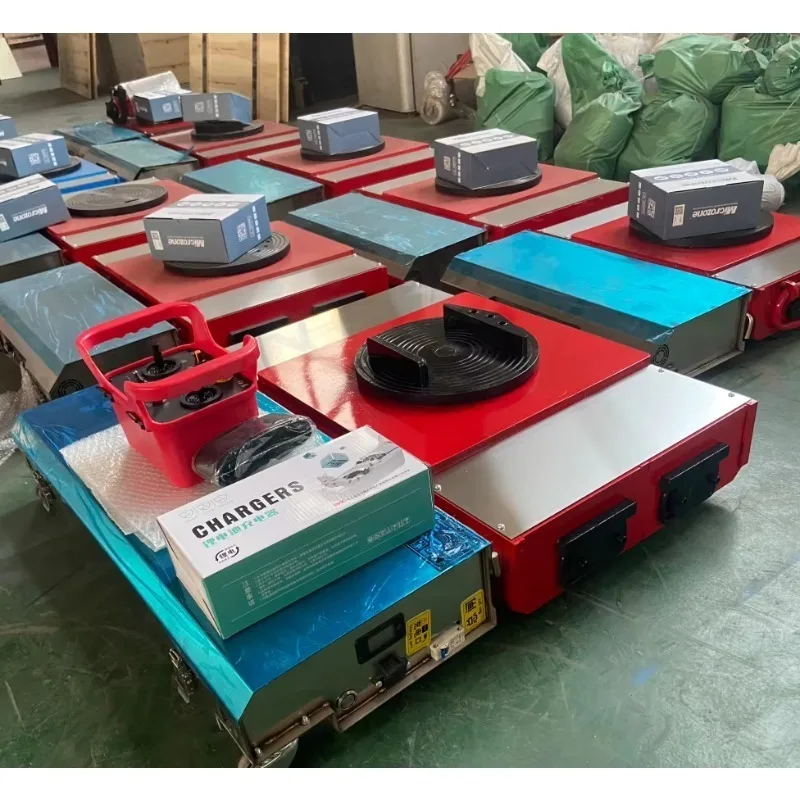 New  360 Degree Rotation Cargo Transport Dolly Tank Trolley 20T 1500W 48V Wireless Remote Control Manufacturing Plant Q355