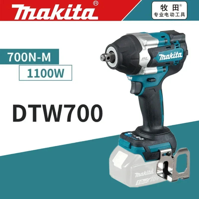 

Makita DTW700 18V brushless electric wrench Cordless drill screwdriver Torque wrench rechargeable bran High torque electric tool