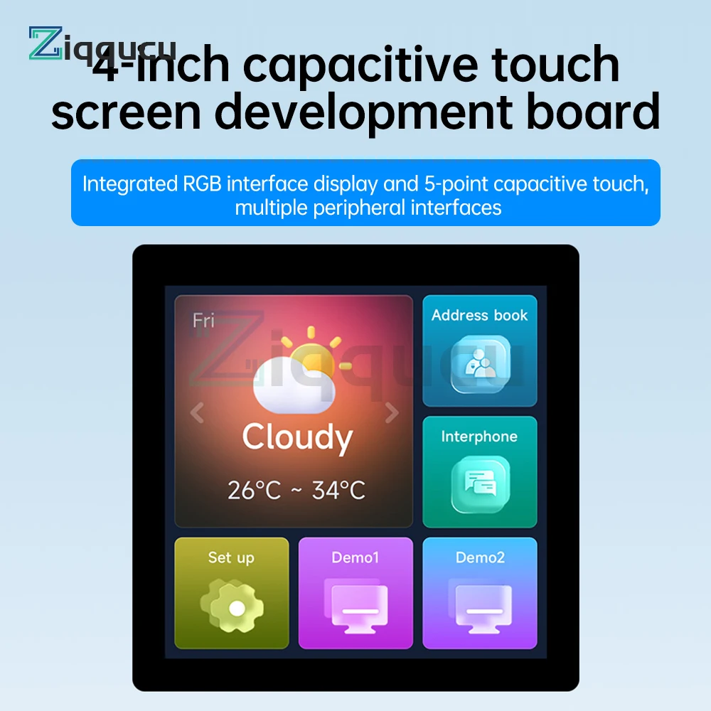 ESP32-S3-Touch-LCD-4 ESP32-S3 4-inch LCD Capacitive Touch Screen 32-Bit LX7 Dual Core Processor Wifi Bluetooth Development Board