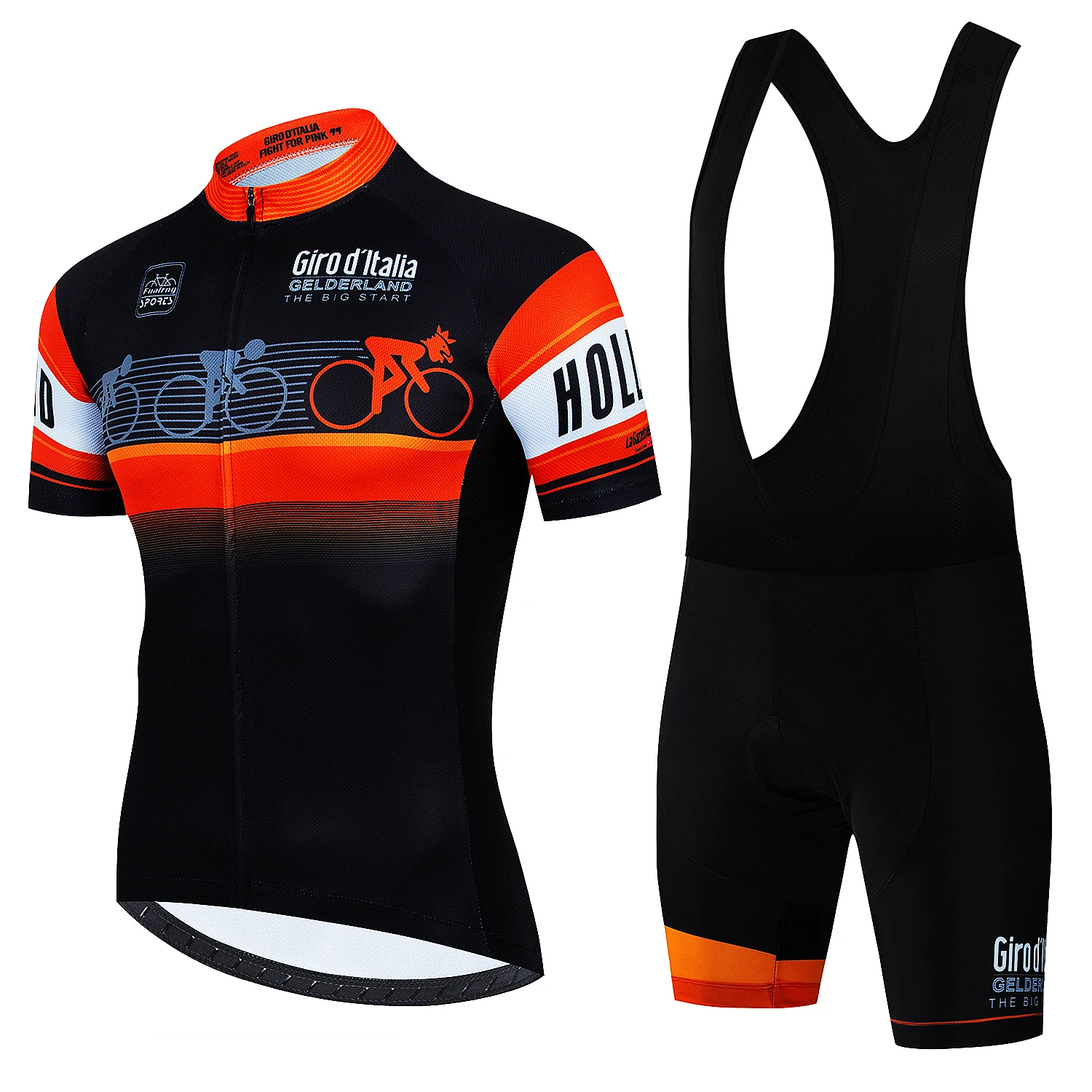 Tour De Giro D'ITALIA-Conjunto De Jersey De ciclismo De manga corta para hombre, conjunto De ciclismo De secado rápido para equipo De bicicleta De montaña, ropa De ciclismo De verano